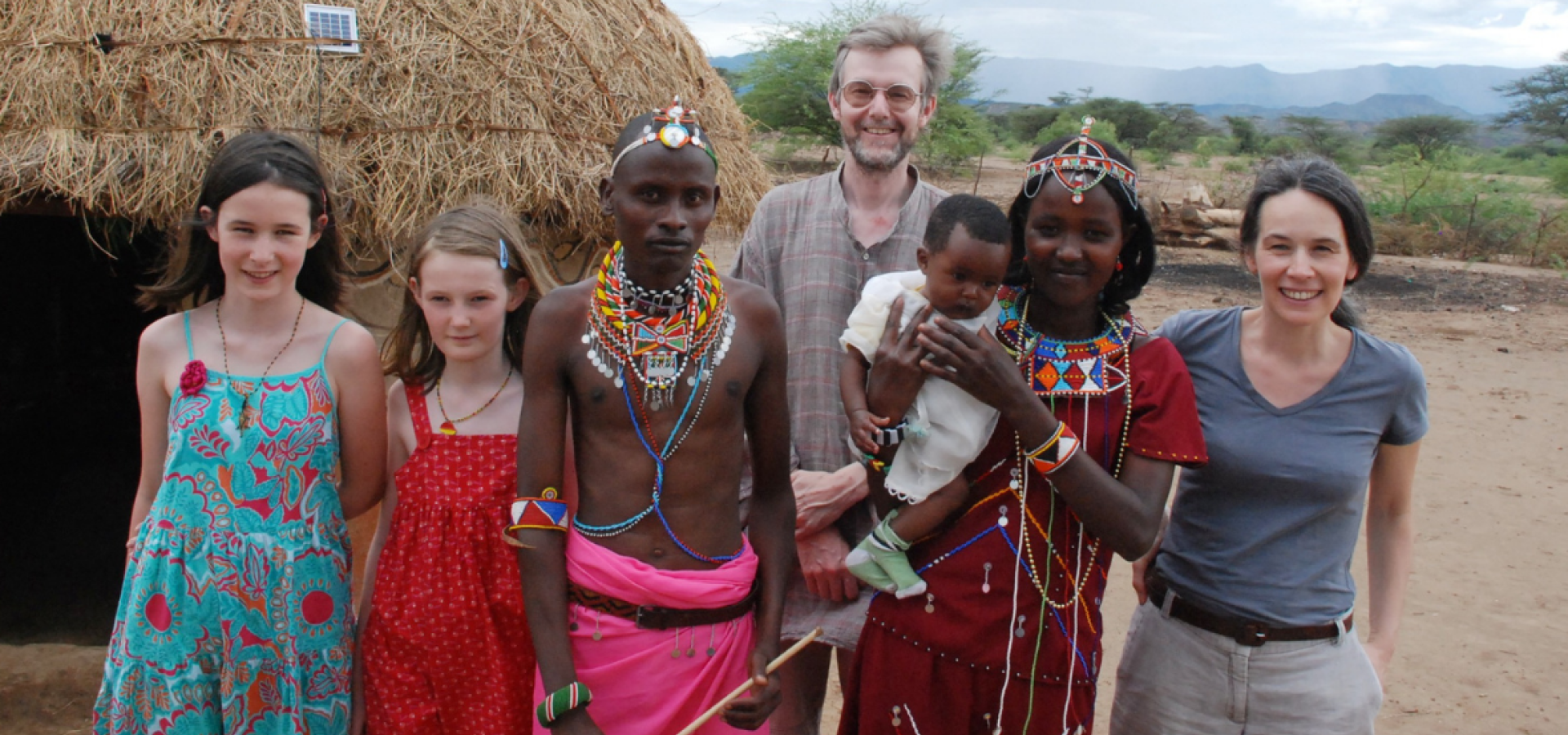The Channer family with friends in Baringo County, Kenya. 