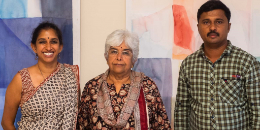 Archana and Jayashree Rao with Deepak Jadav