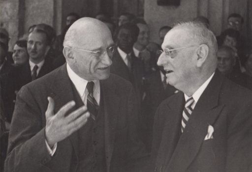 Frank Buchman, French Prime-Minister R. Schuman